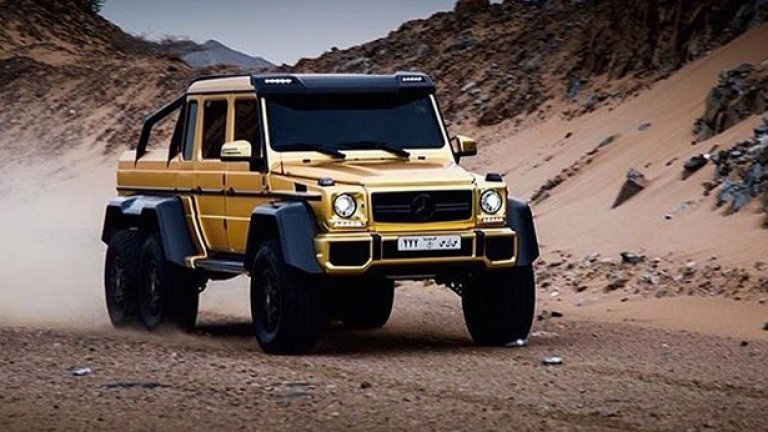 Висока проходимост, 6 колела и златно покритие