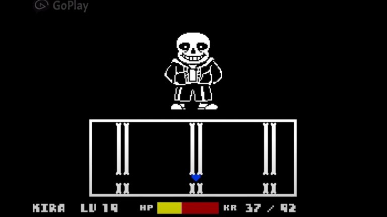 Sans - Undertale
Undertale сама по себе си е изключително нестандартна игра, която ви среща с различни босове в зависимост от различните ви решения в нейния ход. Ако решите да преследвате всяко едно чудовище в подземния свят, то играта ще ви срещне със скелета Sans, а битката с него се превръща в една супер забавна поредица от мини игри. Но това е само, ако успеете да оцелеете след неговите първи атаки. Като се прибави и страхотната музика за фон, финалната битка със Sans става еднно наистина запомнящо се преживяване в класическа 2D игра.