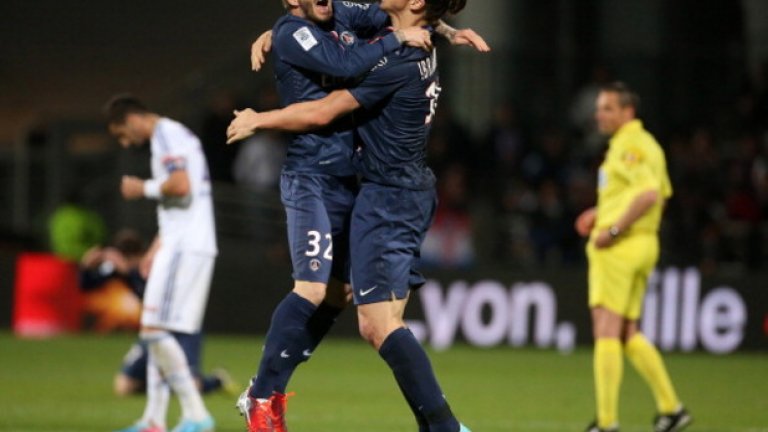 Златан Ибрахимович и Дейвид Бекъм играха заедно в ПСЖ през сезон 2012/13