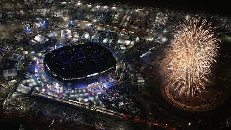 Супер боул 2014, на изключителния "Метлайф" край Ню Йорк.