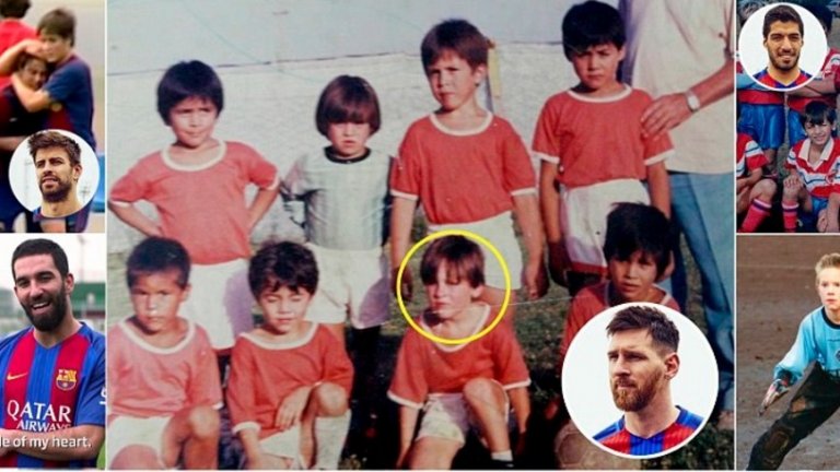 Меси, Суарес, Пике и др. разказват историите от детството си...