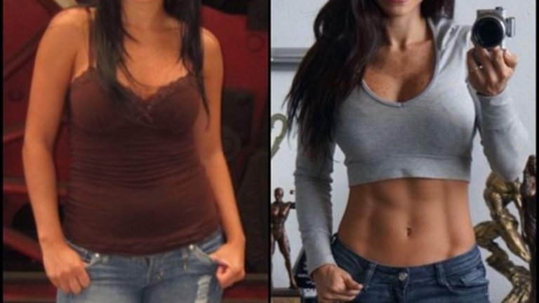 8. Невинаги е била, каквато я познавате. Преди няколко години тежи 65 кг, което за височината й не е особено малко. Но с помощта на съпруга си сваля до 54 кг, а тялото й се трансформира напълно.