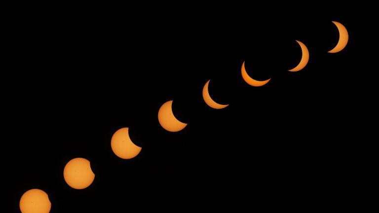 Милиони наблюдаваха слънчевото затъмнение (Снимки)