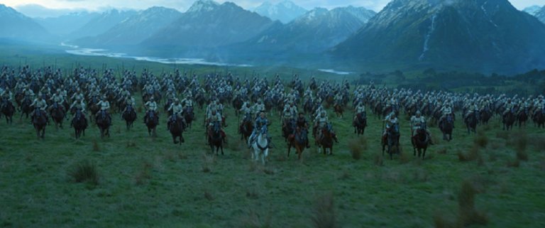 The impeccable timing of the Númenóreans (who in one place in Tolkien's work are said not to use cavalry, but come on...). All this (and more) came together in three ships. 