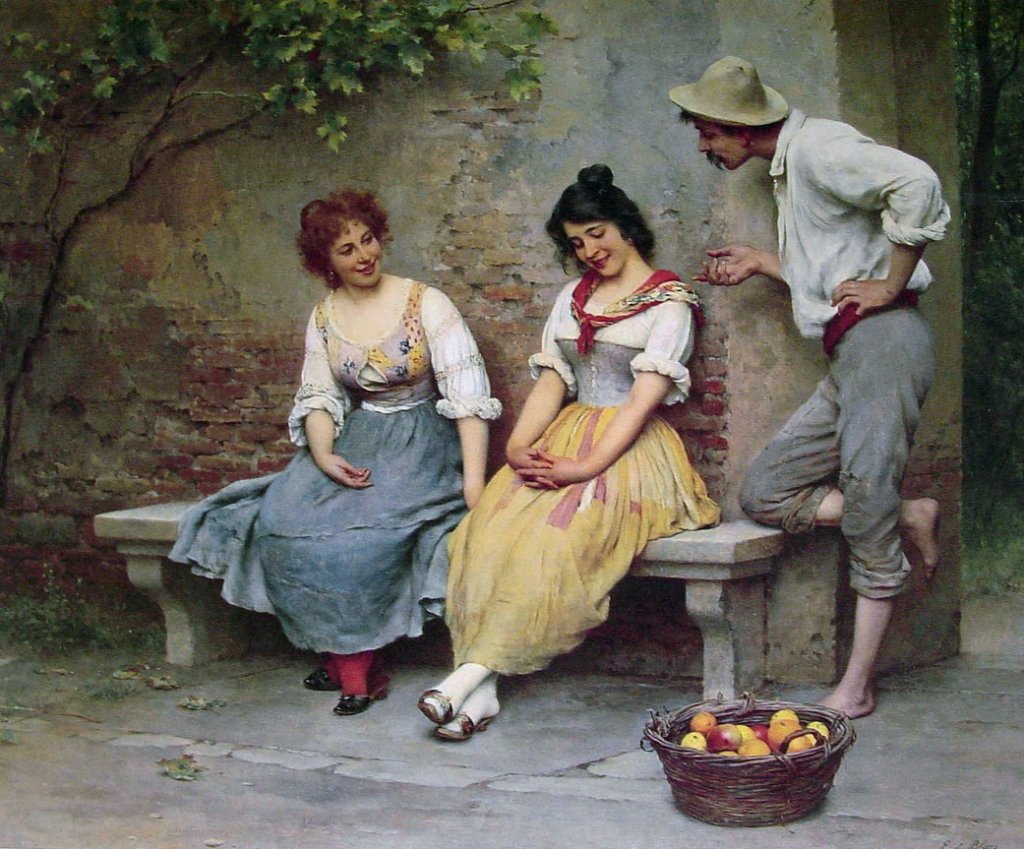 Eugen_de_Blaas_The_Flirtation