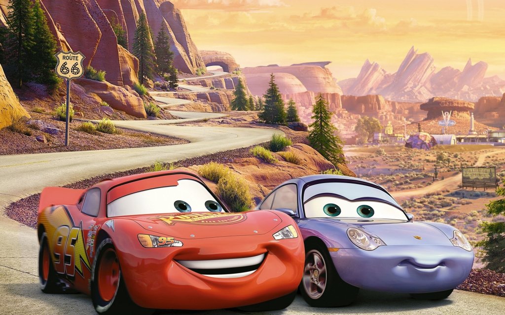 10. \"Cars\" 
Героите на филма са най-малко човешките от всички филми на Pixar, но същевременно светът им има нещо изключително реално. Да намериш себе си и да разбереш кое всъщност е важно (колкото и глупаво да звучи) всъщност ни казва доста за чове