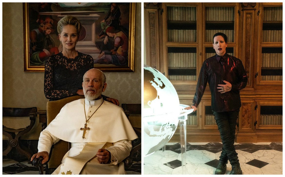 В "Новият папа" ще видим Шарън Стоун и Мерилин Менсън да играят себе си