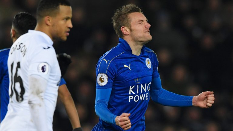 Лестър все още няма гол в шестте си мача във Висшата лига през 2017 година