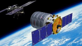 Товарният частен космически кораб "Сигнус"  се скачи с МКС