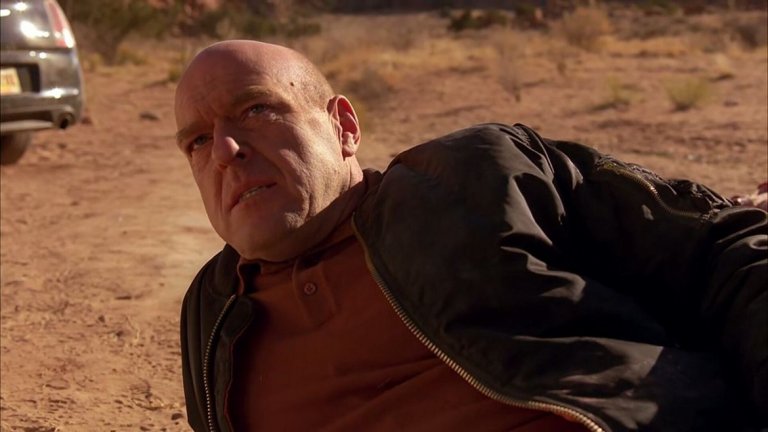 5. Дийн Норис – Ханк от "Breaking Bad"
Ако не сте гледали един от най-великите съвременни сериали, минете на следващия актьор, защото предстоят спойлери. И, разбира се, изгледайте Breaking Bad!
Норис също е от онези актьори, които искат желанието им да се сбъдне. В сериала той играе Ханк – баджанак на бившия учител Уолтър Уайт, превърнал се в производител на най-качествения метамфетамин на пазара. Уловката е, че Ханк всъщност работи в Агенцията за борба с наркотиците...
Норис иска от продуцентите персонажът му да умре в средата на петия сезон. Вече му е писнало от това да му дават едни и същи роли на служители на закона. Иска да играе в пилотен епизод на комедия или нещо по-различно, но за целта първо трябва да приключи с ангажиментите си в Breaking Bad. Тогава идва решението последният, пет сезон да бъде разделен на две части от по осем епизода. Това отлага екранната смърт на героя му и същевременно води до това актьорът да пропусне възможност да играе в друг сериал, към който е имал интерес.