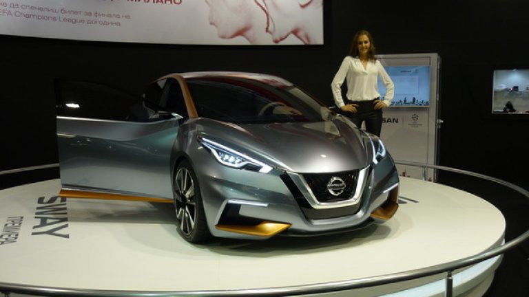 Nissan Sway е единственият концептуален модел на автомобилното изложение в София