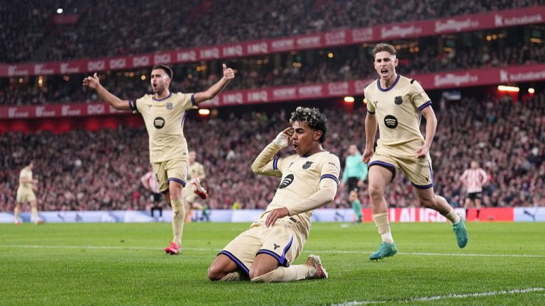 Ямал донесе важни три точки на Барселона при визитата в Билбао