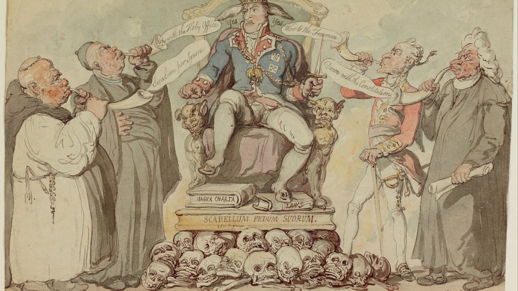 Thomas_Rowlandson_-_The_Privy_Council_of_a_King_-_Google_Art_Project