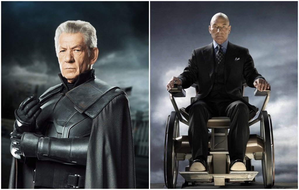 Иън Маккелън и Патрик Стюарт 
Като сме започнали с X-men е редно да продължим с него. Първите големи имена, които се съгласиха да се появят в подобен франчайз бяха на тези двамата. Сър Иън Маккелън е горд притежател на един „Златен глобус“, две номин
