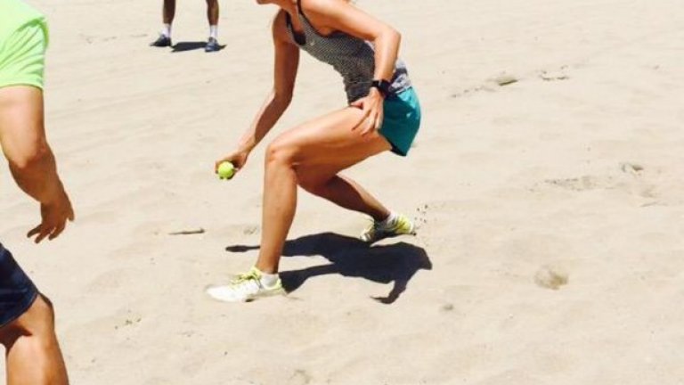 „Летните тренировки са най-добрите“, написа тенисистката в Twitter