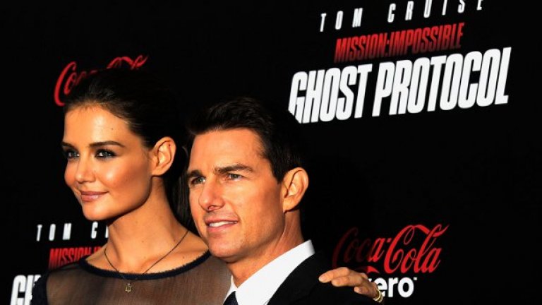 Ню Йорк, актьорите Кейти Холмс и Том Круз на премиерата на "Мисия: Невъзможна - Ghost Protocol" 