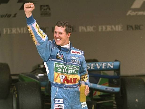 1994: Пето място на финала в Испания, въпреки че кара 40 обиколки само на пета предавка