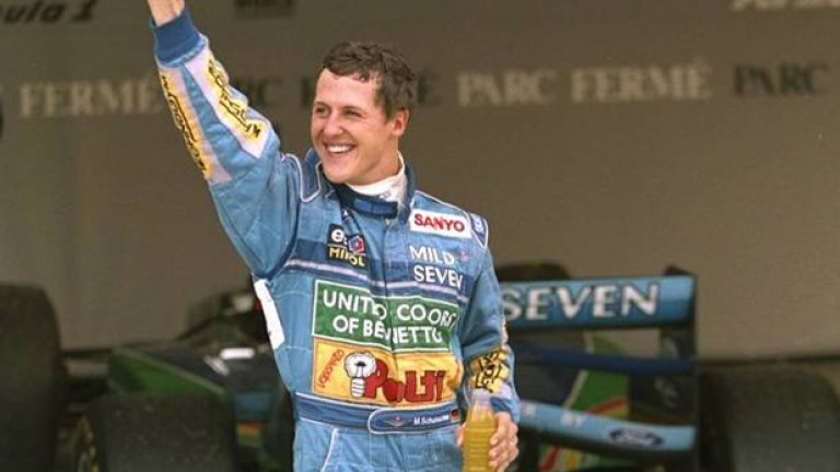 1994: Пето място на финала в Испания, въпреки че кара 40 обиколки само на пета предавка