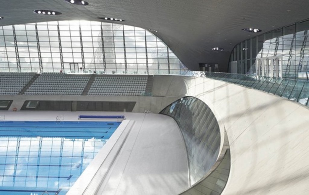 Сградата на Олимпийския център за водни спортове в Лондон e смятана за един от най-красивите проекти на Zaha Hadid Architects
