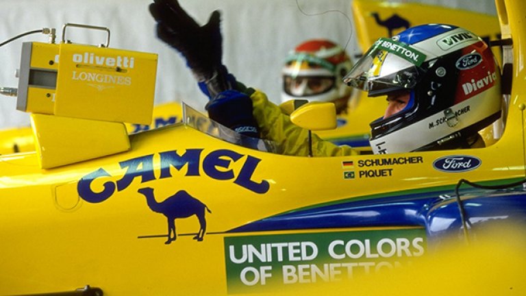 Михаел и Нелсон Пикет в Benetton