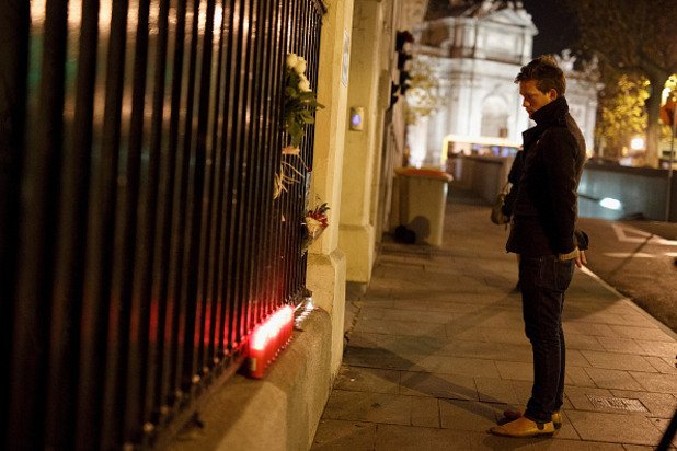 В Мадрид също се проведе акция в подкрепа на французите след вчерашния терористичен акт. 