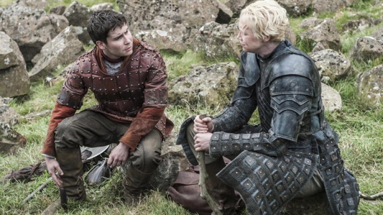 Подрик Пейн и Бриен в 5 сезон на Game of Thrones