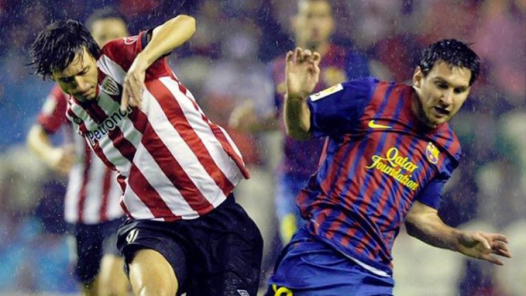 Меси и останалите от Барселона се бореха докрай с баските от Атлетик