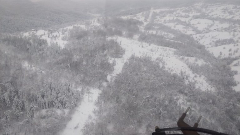Снимки от въздуха на бедстващите райони