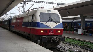 train greece