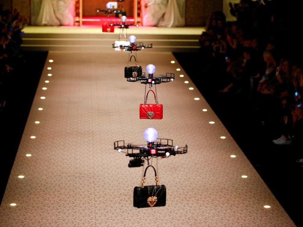 drones on podium