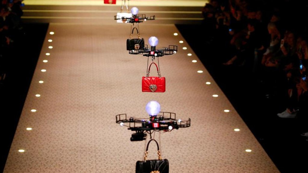 drones on podium