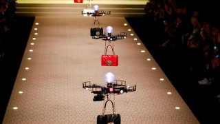 drones on podium