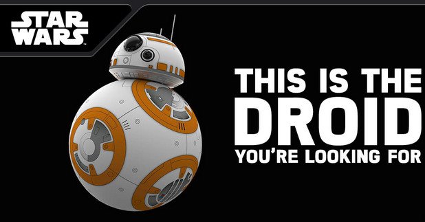 В продажба са различни версии на новия дроид BB-8 от „Междузвездни войни”, който ще става все по-популярен покрай излизането на новия филм от сагата по-късно през декември.  
