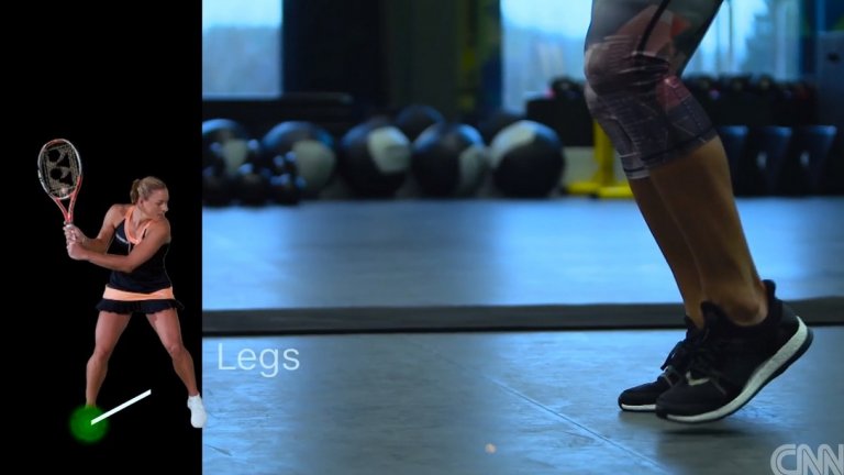 2. Бърза работа с крака – абсолютно задължителна за всеки тенисист.