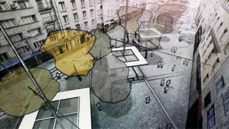 Новият облик на площад  "Славейков"