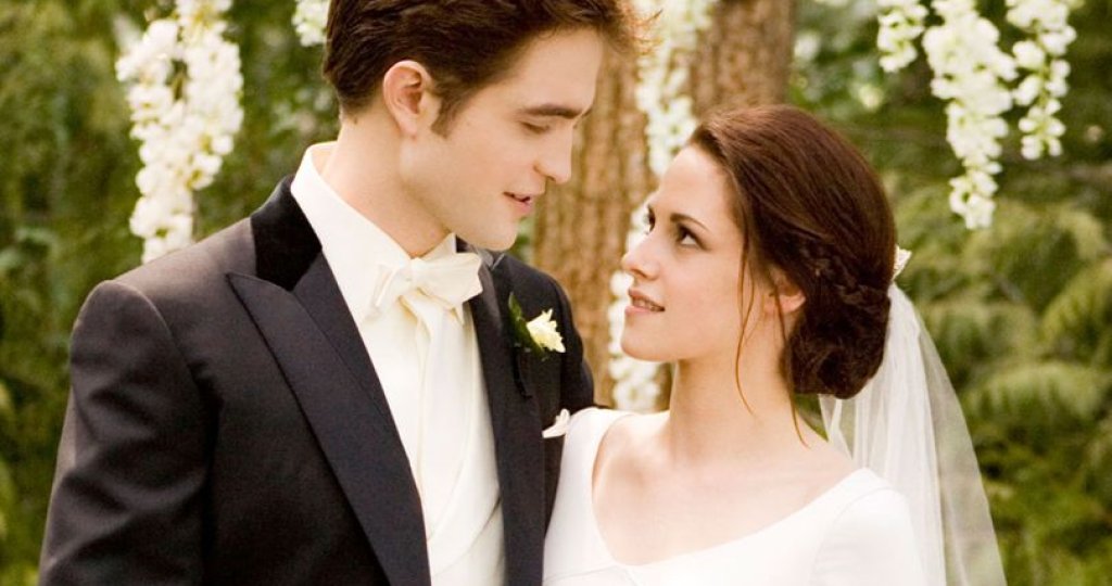 Кристен Стюарт и Робърт Патисън в Здрач