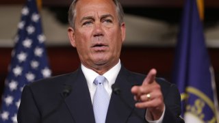 John Boehner Holds Weekly Press Briefing At The Capitol