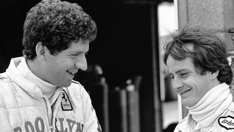 Джоди Шектър и Жил Вилньов във Ferrari