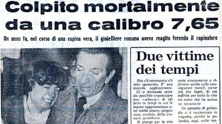 Дори абсурдната смърт не успява да шокира разтърсваното от противоречия италианско общество. 