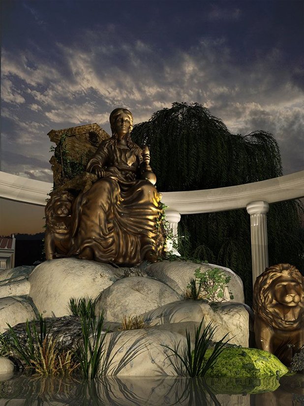 Така ще изглежда статуята на богинята Кибела, почитана от траките като майка на Земята и всичко живо
