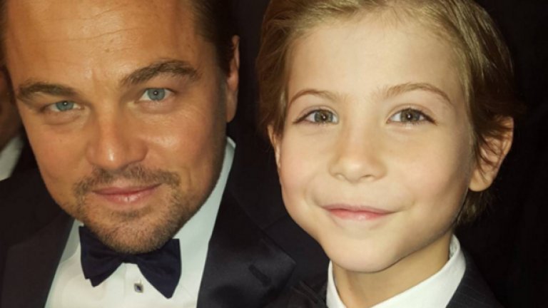 Джейкъб Тремблей с Леонардо ди Каприо