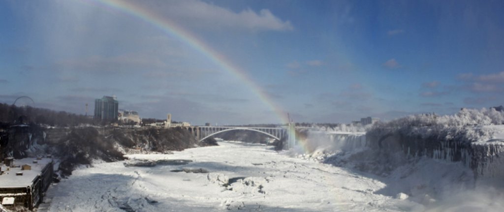 Ice formations on Niagara Falls