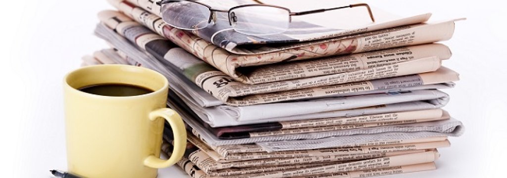 stack of newspapers