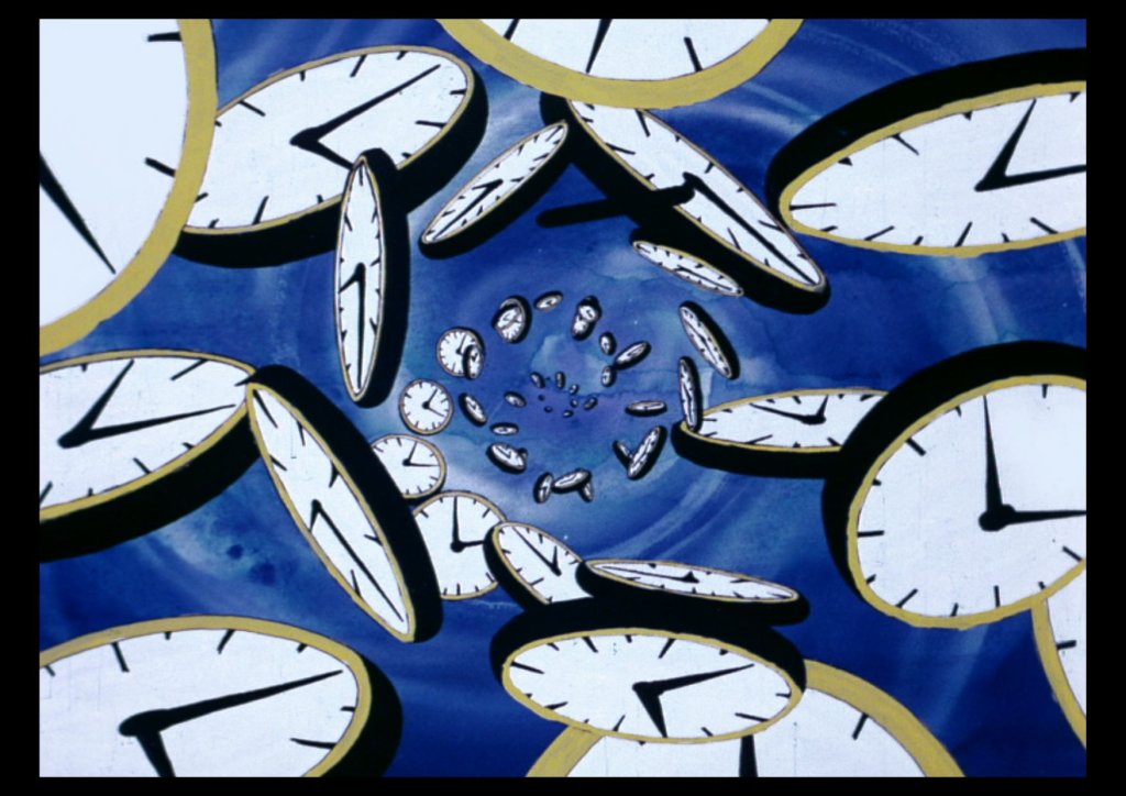 Ian Emes, DARK SIDE OF THE MOON, Clock Vortex, 1974, animacja do utworu Time (Pink Floyd)