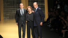 Джилдо, Паоло и Ана Дзеня на седмицата на модата в Милано