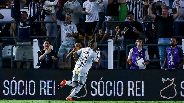 Неймар стисна зъби и помогна на Сантос да вземе важна победа (видео)