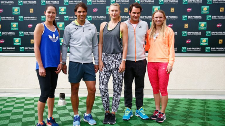 Ако не беше Надал, Иванович и Шарапова щяха да са една до друга... А това винаги е опасно.