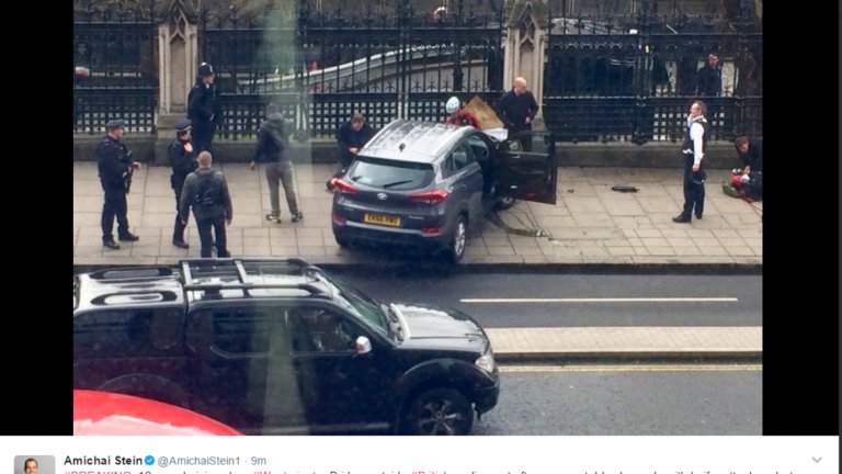 Атака до парламента в Лондон