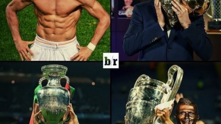 Година по-късно Роналдо най-накрая получи статуята, която заслужава