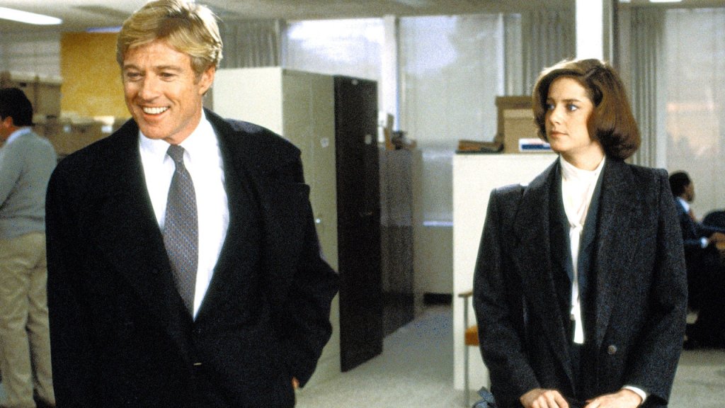 Робърт Редфорд и Дебра Уингър в \"Legal eagles\" през 1986 